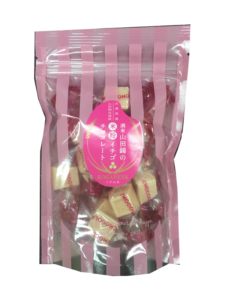 酒米山田錦の米粉イチゴチョコレート