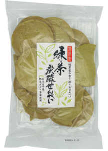 緑茶炭酸せんべい