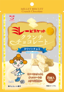 わらいやのミレービスケットクランチチョコホワイト味